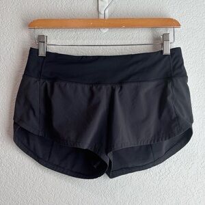 Lululemon Like New Speed Up Shorts 2.5" Black Style W7AO6R Size 4